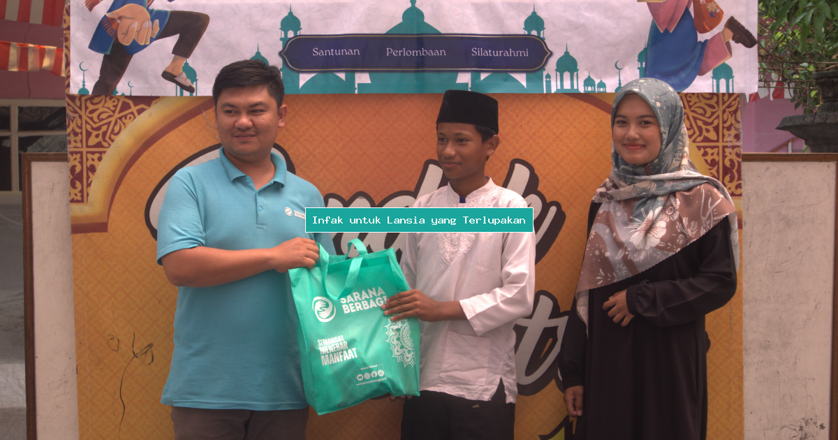 Infak untuk Lansia yang Terlupakan